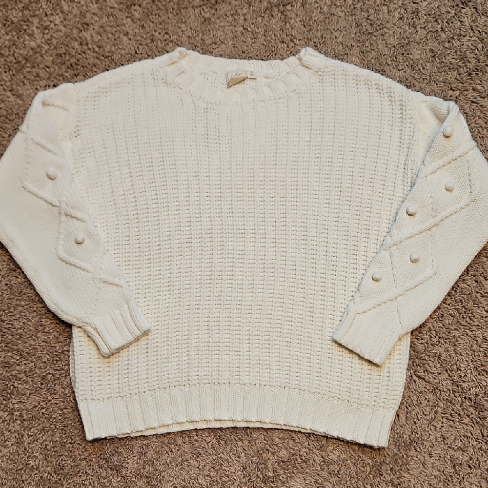 White Crow Cotton Blend Sweater